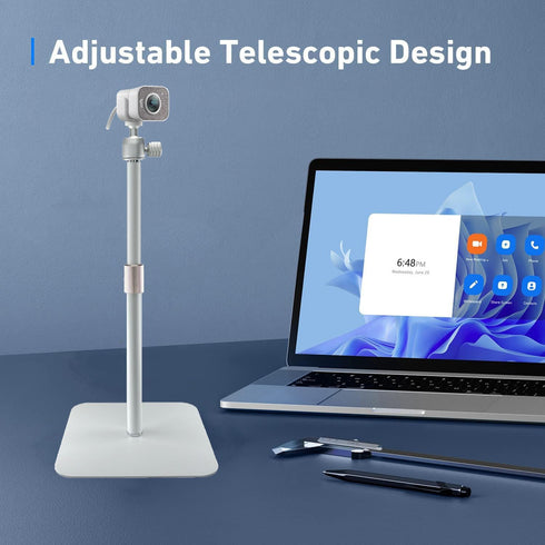 AceTaken 500,StreamCam,Lenovo,Elgato White Webcam Stand for Logitech Brio Neo Webcams