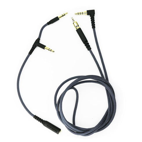 NewFantasia Replacement Audio Cable for Sennheiser GAME ONE, GAME ZERO, PC 373D, GSP 350, 2m/6.6ft