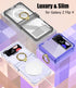 Slim Fit Transparent Hard PC Shockproof Cover for Samsung Galaxy Z Flip 4, with Ring Holder and Hinge Protection (Black)