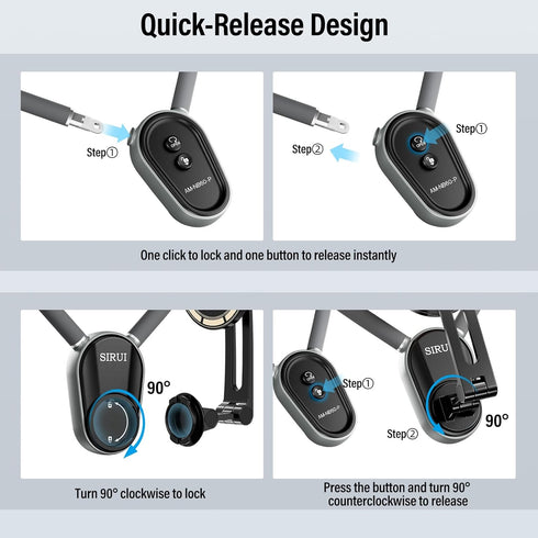 Sirui Magnetic Neck Mount for Phones, Neck Holder POV Hand Free Necklace Mounting Accessories for iPhone & Android