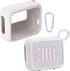 Silicone Cover Case for JBL Go 4 Waterproof Bluetooth Speaker, Portable Travel Case with Carabiner - Grey