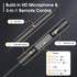 Black Wired Earbuds with Mic, in-Ear Earphones Build-in Microphone HiFi Stereo Headphones for iPhone iPad Android Mp3