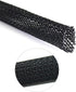 Black PET Expandable Sleeving, Cord Protector Wire Loom Tubing for USB Charger Cable, Power Cord, Audio Video Cable