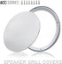 Fielect 2Pcs 8" Speaker Grill Mesh Cover, White SubWoofer Grill Cover with 8 Screws, Car Speaker Guard Protector