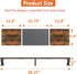 2 Dual Monitor Stand Riser, Large Wood Monitor Riser for Monitors, Monitor Lift with Storage for Desk, Sturdy