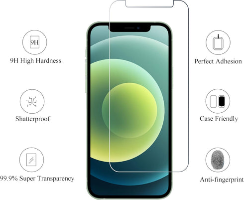 Ailun Glass Screen Protector for iPhone 12 / iPhone 12 Pro 2020 6.1 Inch 3 Pack Case Friendly Tempered Glass