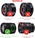 55mm Lens Cap Cover for Sigma 56mm f/1.4 DC DN, 18-50mm F2.8 DC DN, Sony FE 35mm F1.8, T* E 16-70mm f/4, 55mm Filter