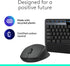 Logitech MK345 Wireless Combo, Full-Sized Keyboard with Palm Rest and Comfortable Mouse, Black