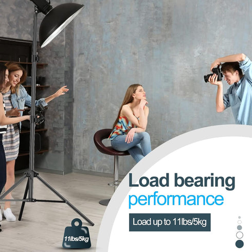 EMART 7 Ft Portable Light Stand for Photography, 1 Pack Tripod with Carry Case for Speedlight, Flash, Softbox