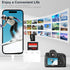 Lightning to SD Card Reader for iPhone, USB Camera Adapter 3 in 1, Compatible with SD/TF Card, USB 3.0 Adapter