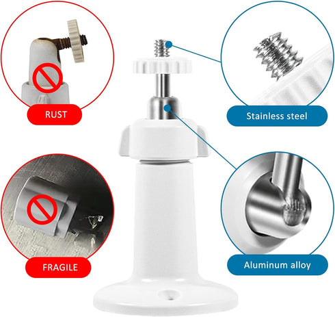 Dual Pack Wall Mount for Wyze Cam Pan V3, Adjustable Bracket for Indoor & Outdoor Use, Compatible with SimpliSafe Camera