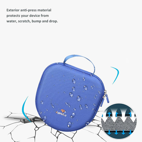 Aproca Hard Travel Case for Soundcore Anker Life Q20 Noise Cancelling Headphones - Blue, Durable & Protective.