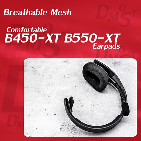 Ear Pads Compatible with B450-XT B550-XT Headset, Foam with Microphone (Breathable Mesh)