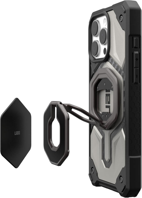 URBAN ARMOR GEAR 2-Pack 3M UAG Metal Hexagon Sticker for iPhone, Adhesive Wall Mount Phone Holder for Car Dashboard