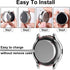 GEAK 3 Pack Full Cover Screen Protector Case for Samsung Galaxy Watch Active 2, Silver/Gray/Rosegold