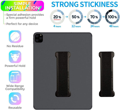 Finger Grip for Tablets - Universal Tablet Hand Strap Holder for eReaders Fire Tablet - Kindle/Kobo/Voyaga/Lenovo/Sony