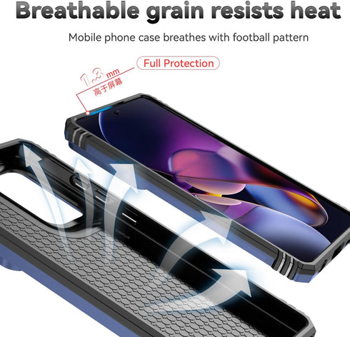 Motorola Moto G Stylus 5G 2024 Case with Camera Lens Cover, HD Screen Protector, Dual Layer Military-Grade Protective