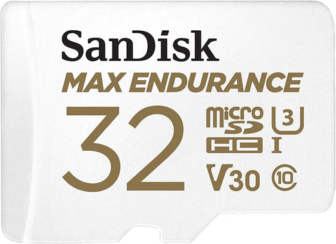 SanDisk Max Endurance 32GB MicroSDHC Memory Card for Wyze Cam v2, Wyze Cam Pan Home Security Cameras, Class 10 Bundle