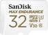 SanDisk Max Endurance 32GB MicroSDHC Memory Card for Wyze Cam v2, Wyze Cam Pan Home Security Cameras, Class 10 Bundle