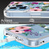 GiiKa for iPhone 13 Pro Case with Screen Protector, 6.1 inch Clear Full Body Shockproof Floral Hard Case for Girls Women