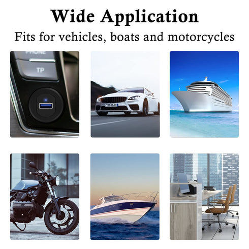 USB 3.0 Car Mount Flush Cable with LED Indicator, USB3.0 Male to Female Extension for Car Truck Boat Motorcycle