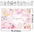 Mocsicka Sleepover Party Backdrop Slumber Party Supplies for Girls Pink Pajamas Girls Night Decorations Sleepover Spa