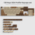 XDA PBT Key Cap, 138 Keys Dye Sublimation Coffee Cat Custom Key Cap Set for Cherry/Gatron MX switches 60 Percent