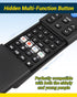 FurnyQuaint 4-in-1 Set 2-Device Big Button TV Remote Waterproof Control Remoto Universal for Seniors with Learning