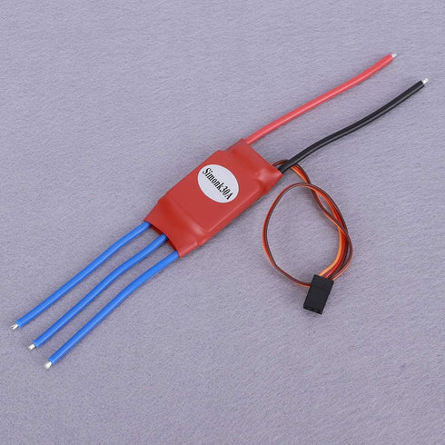 SparkFeng 30A 100% 490Hz 2-3S ESC Electronic Speed Controller for Quadcopter Drone, N - FET Design with Simonk