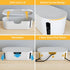 D-Line Cable Management Box, Power Strip Holder & Desk Cord Organizer, Small White Cover for Office Cords