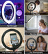 AceTaken 10'' C920/MX 4K/StreamCam/Brio 4K/C930/C922/C925e/C615/Brio 500 Upgraded Webcam Wall Mount Selfie Light, Ring