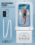 Lamcall Double Bag Waterproof Phone Pouch, IPX8 Case with Lanyard for iPhone 15/14/13 Pro/Pro Max/Plus, Galaxy 24/23/22
