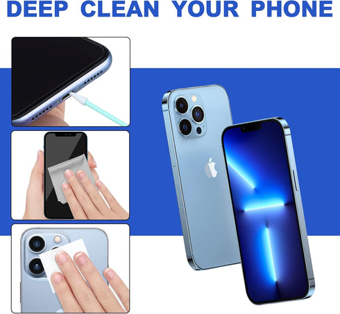 Cell Phone Cleaning Kit, Speaker Cleaner for iPhone, Charging Port Tool, 140PCS