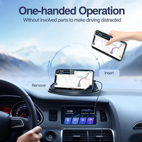 Loncaster 2 Pack Dashboard Car Phone Holder Mount, Universal Cell Phone Automobile Cradles Ultra Stable Slip Free Hands