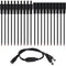 ATNSINC 10Pairs 12v DC Power Cable Male Female Connectors 2.1mm x 5.5mm DC