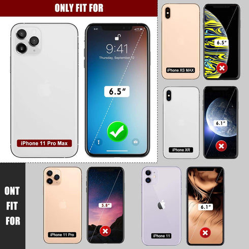 Mitywah Waterproof Case for iPhone 11 Pro Max, Heavy Duty Military Grade Metal Case with Built-in Screen Protection,