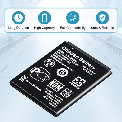 TI 84 Plus CE Battery, Replacement for Texas Instruments TI-84 Plus CE Battery, 3.7V 1500mAh