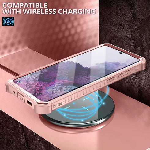 Dexnor for Samsung Galaxy S20+ Plus 5G Case - Heavy Duty Military Grade Protection with Built in Screen Protector and