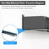 Soundbar Speaker Bracket Wall Mount, Aluminum Non-Slip Silicone Pad Black Universal Holder for Speakers Subwoofers