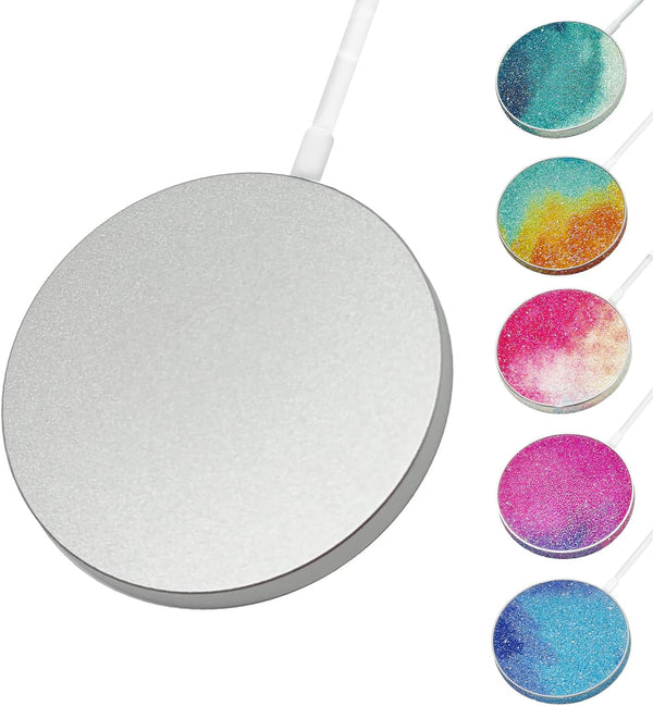 Wireless Charger 15W Max Bling MagSafe Charger Pad Type C Cable | Qi-Certified for iPhone 13/14/12/SE/11/X/XR, AirPods