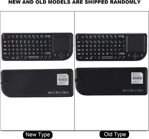 Touch Keyboard, Portable Mini Thin USB Rechargeable Touchpad Keyboard with Backlit for Various Devices