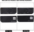 Mini Keyboard - 2.4GHz Keyboard with Touchpad, US Layout, Portable Handheld Rechargeable