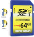 INLAND 64GB Class 10 SDXC Flash Memory Card Full Size SD Chip USH-I U1 Trail Camera by Micro Center (2 Pack)