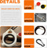 Zip Tie Organizer, Glow in the Dark Cable Tie Holder for Electrician Management, Reusable Light Plastic (White, 4 Pcs)