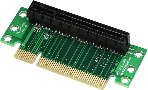 SinLoon PCI-Express 8X Riser Card 90-Degree Adapter Card, PCI-E 8X Extender Extension Card for 1U, Small Computer and
