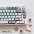 Thyrnovyn 126 Set, 60% 65% 75% 100% Keys PBT Double Shot Keycaps, Macaron Pastel Cute Keycap Pink Blue Dreamy Cherry