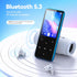 AGPTEK 64GB MP3 M3 2.4 inch 128GB(Blue) Player with Bluetooth, Music Player with Speaker and FM Radio, Touch Buttons