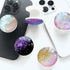 Clear Crystal Glitter Collapsible Expanding Mobile Phone Grip Stand Holder for Smartphones and Tablets, Colorful Glitter