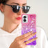 Shop the Moto G Play 2024 Case with Screen Protector - Cute Pink Purple Glitter Bling Slim TPU Soft Silicone Cover.