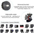 VVHOOY Aluminum Bike Bicycle Motorcycle Handlebar Mount Adapter Compatible with Gopro Hero 11/10/9/8/7/6/5/4/AKASO Brave 4/5/6 Plus/7 le/v50/EK7000/Exprotrek/Dragon Touch/WOLFANG Action Camera